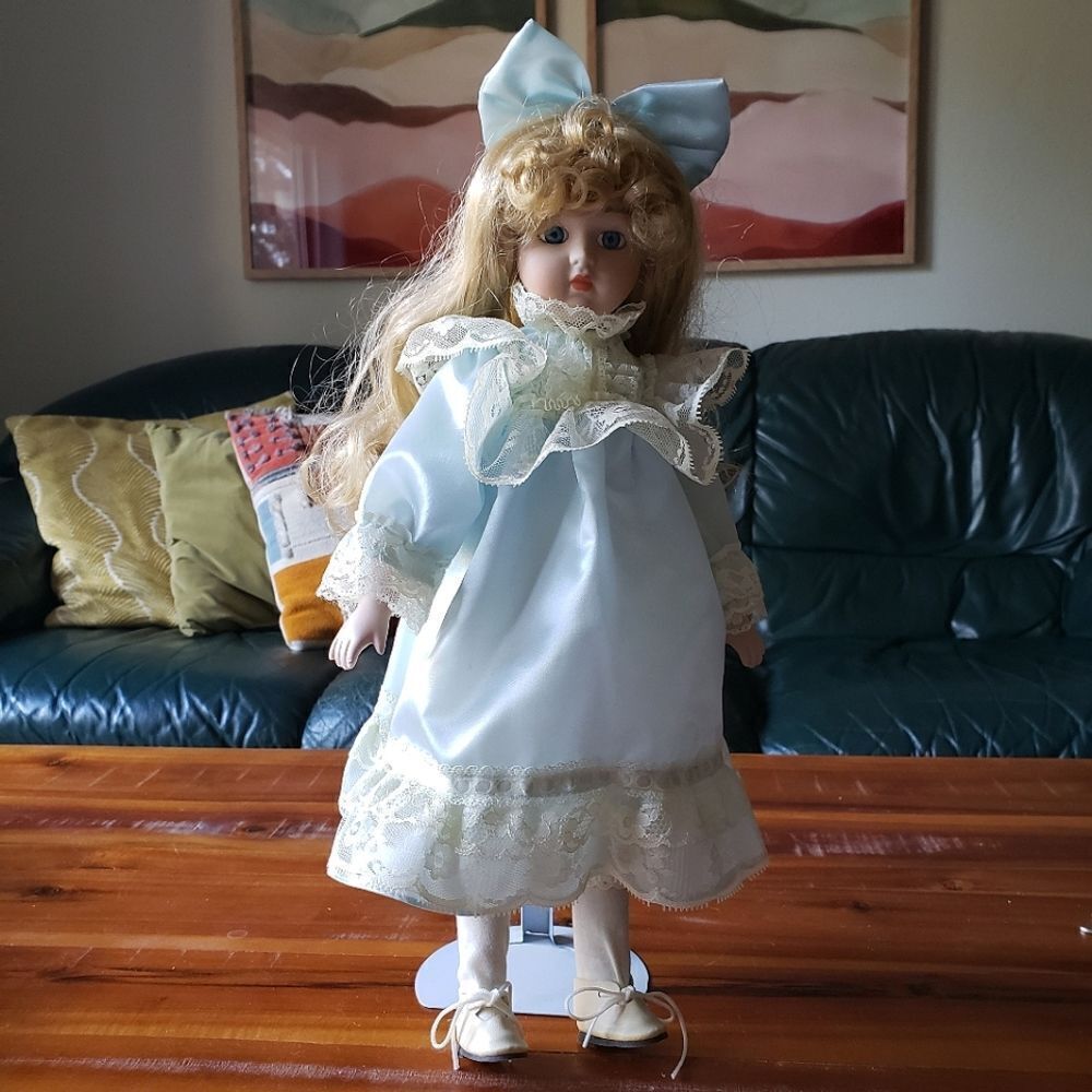 Vintage porcelain doll.